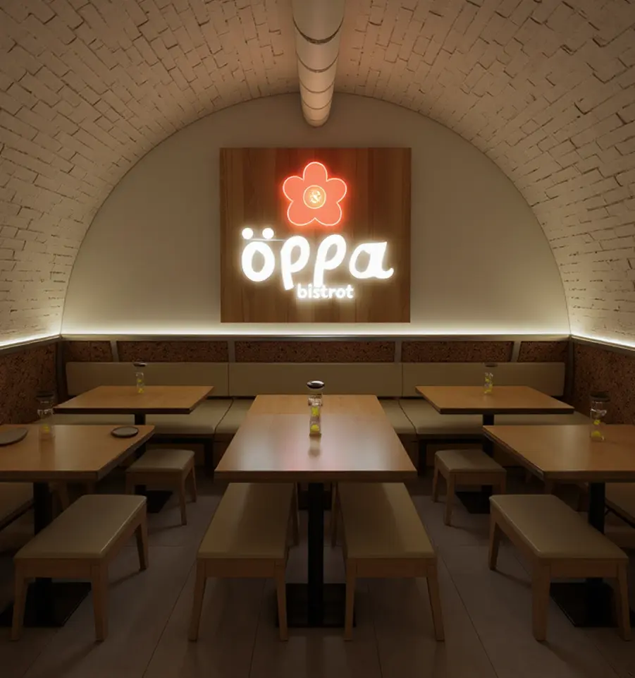 Table du restaurant coréen Oppa Bistrot à Toulouse